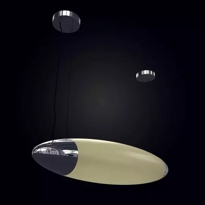 Lamp Hanging Oval 3D model_0