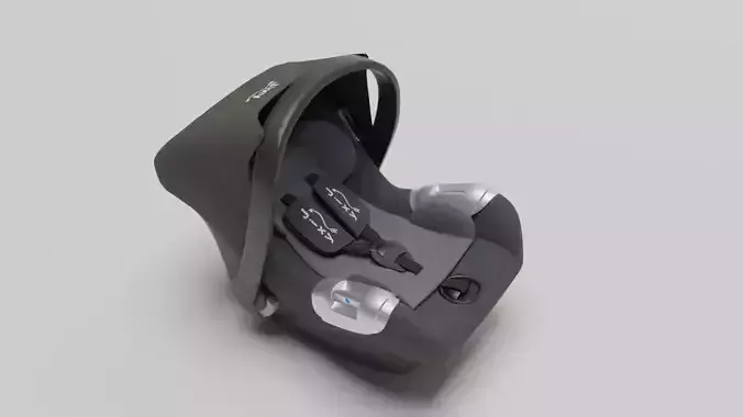 ABC Design Jixy Hug 0-13 kg baby car seat S Low-poly 3D model