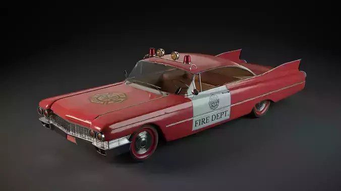 Cadillac Toy Car  Low-poly 3D model Low-poly 3D model