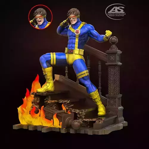 Cyclops X-MEN STL FILE 3D print model