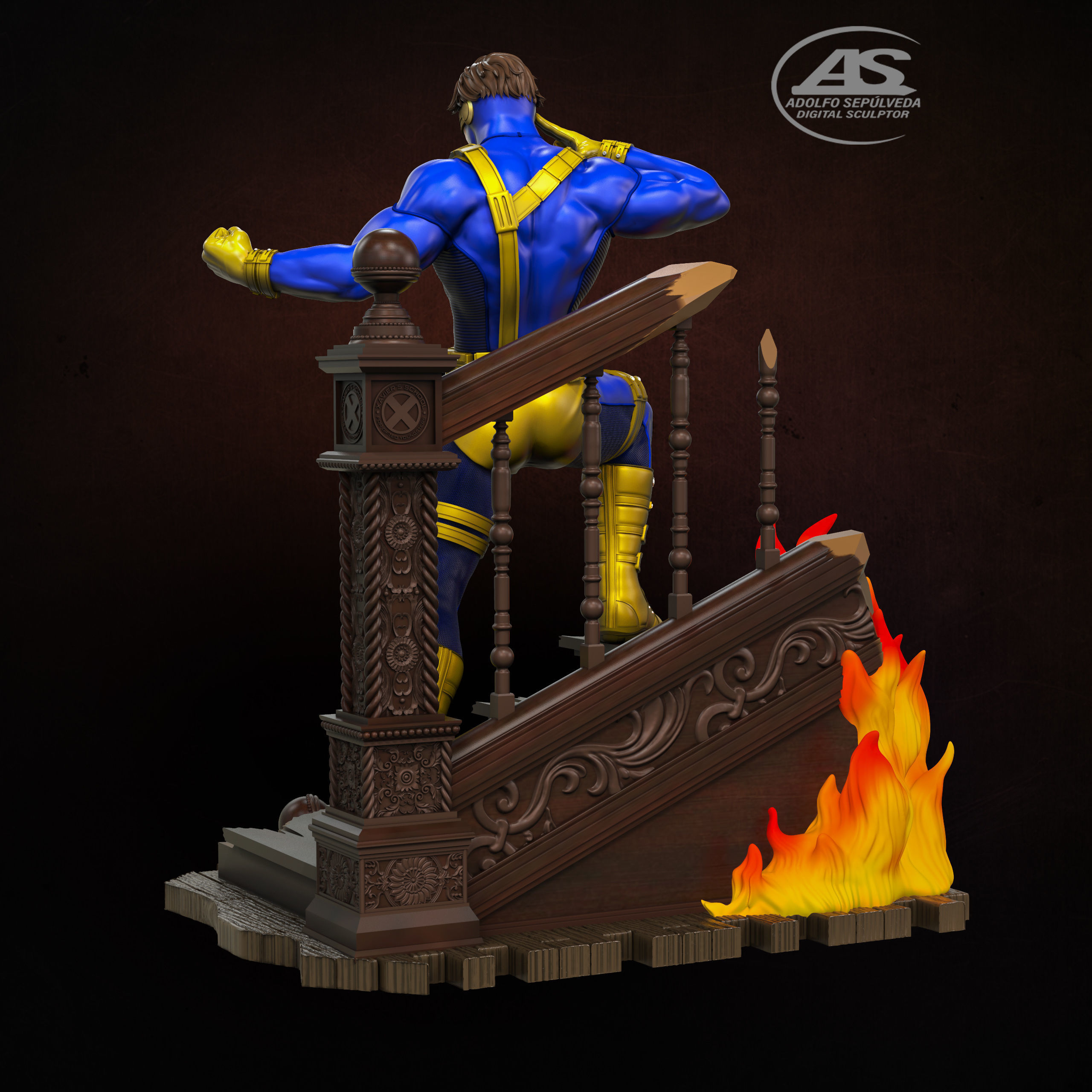 Cyclops X-MEN STL FILE 3D print model_6