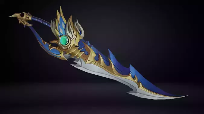 Futuristic Sword Low-poly 3D model Futuristic Sword Low-poly 3D model