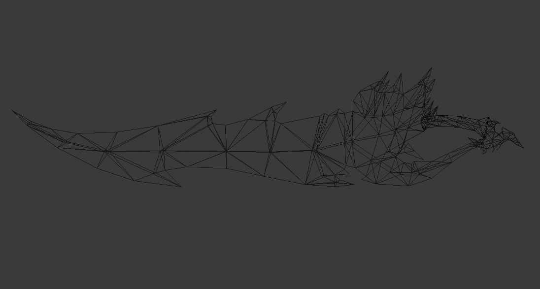Futuristic Sword Low-poly 3D model_14