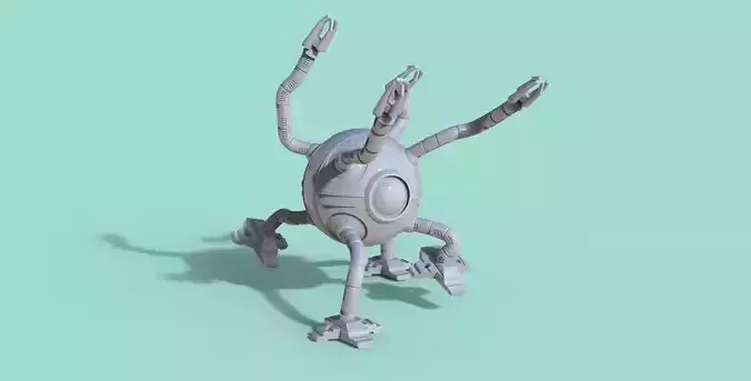 multifunctional robot 3D print model