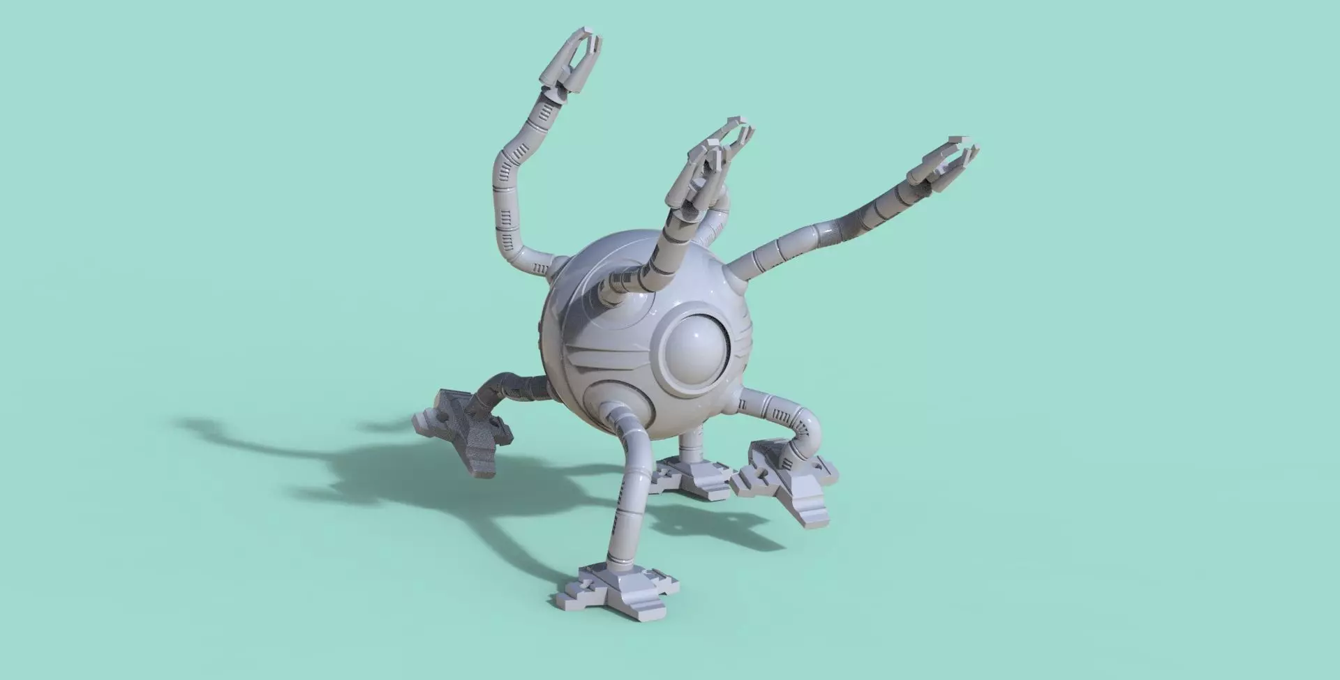 multifunctional robot 3D print model_0