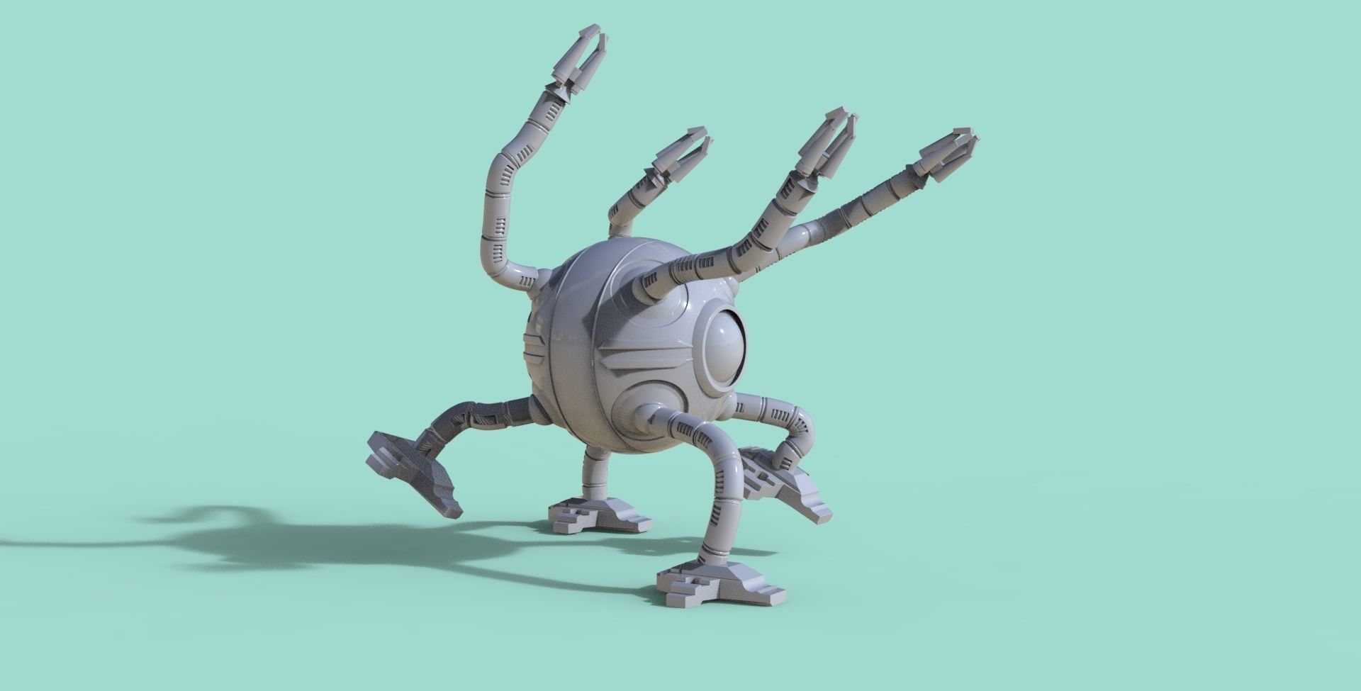 multifunctional robot 3D print model_5