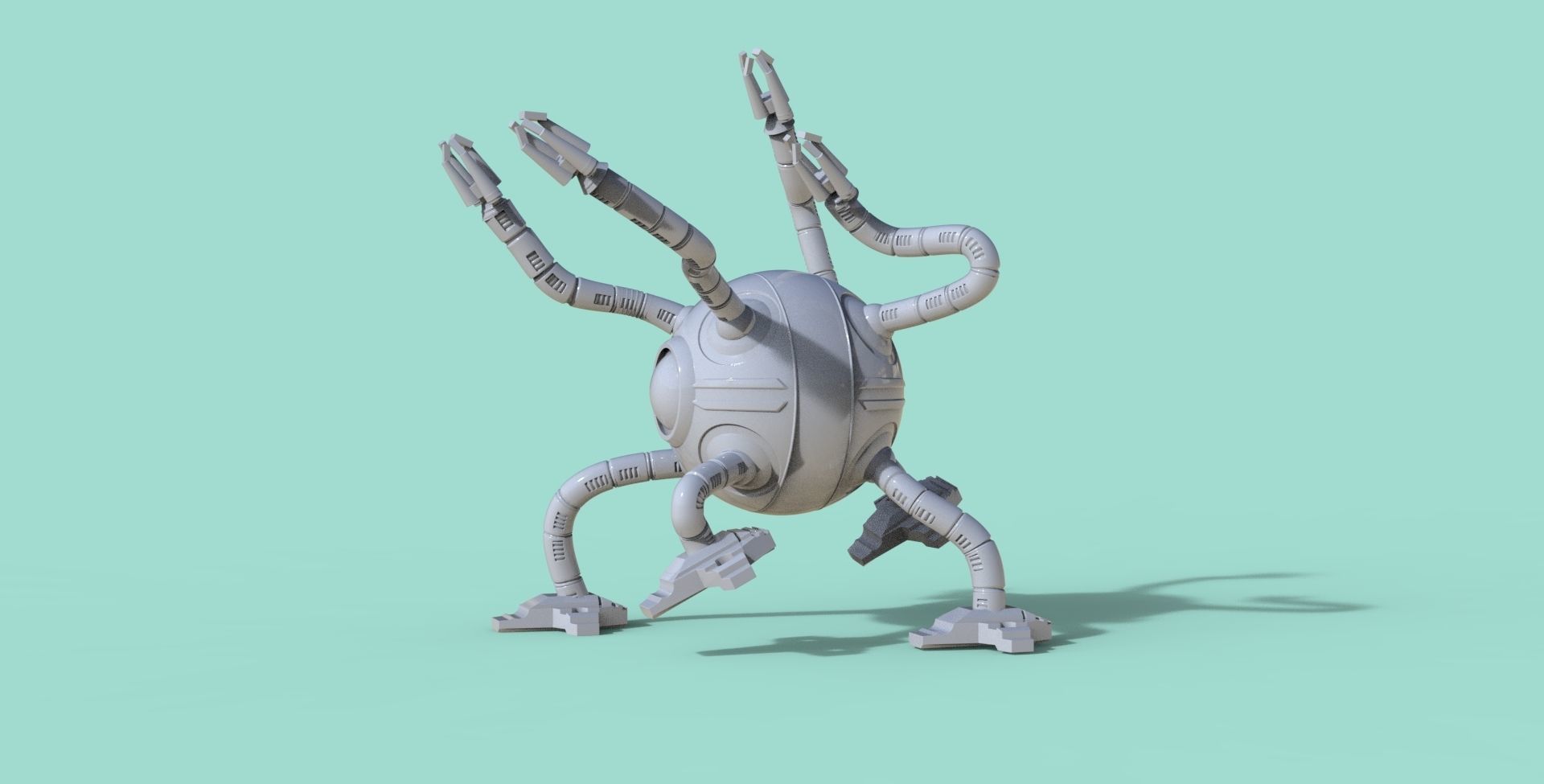 multifunctional robot 3D print model_3