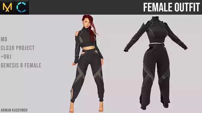 Female Outfit Marvelous Designer Project