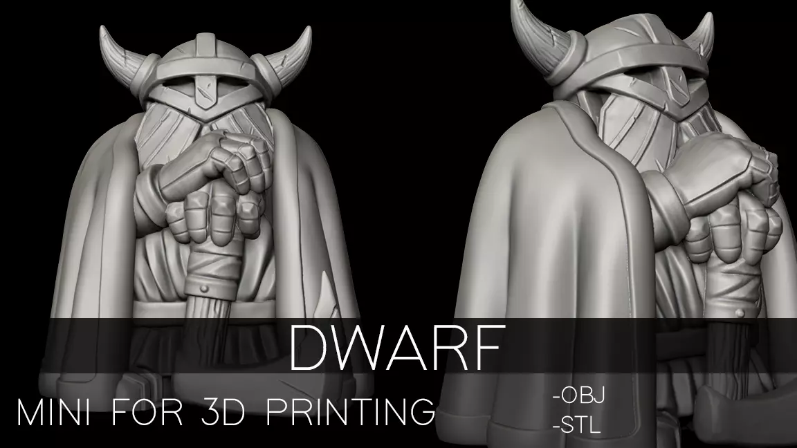 Dwarf mini for 3D printing 3D print model
