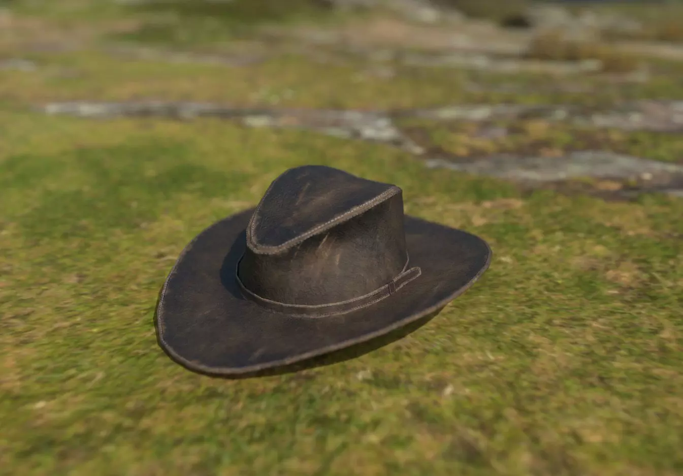 Cowboy hat Low-poly 3D model