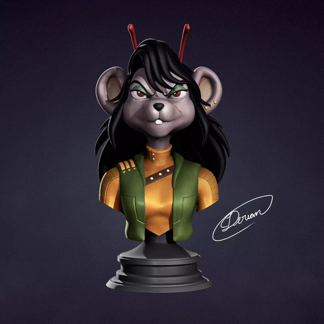 Biker Mice from Mars Collection - Carbine 3D print model_0