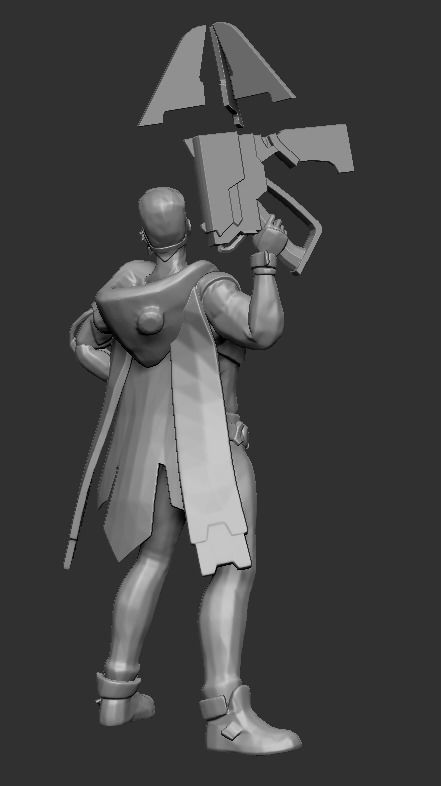 Akshan Cyber Pop - League of Legends 3D print model_2