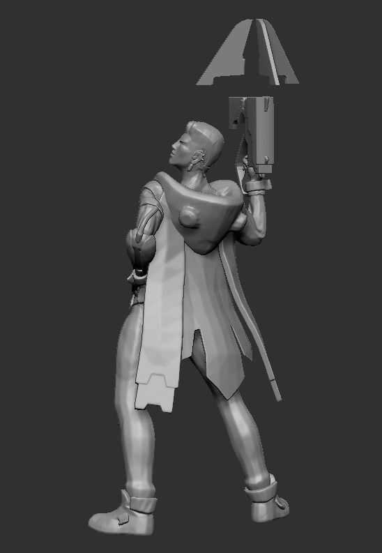 Akshan Cyber Pop - League of Legends 3D print model_1