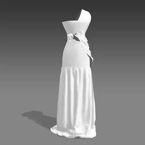 ONE SHOULDER DRAPED LOOK DRESS DRAPED