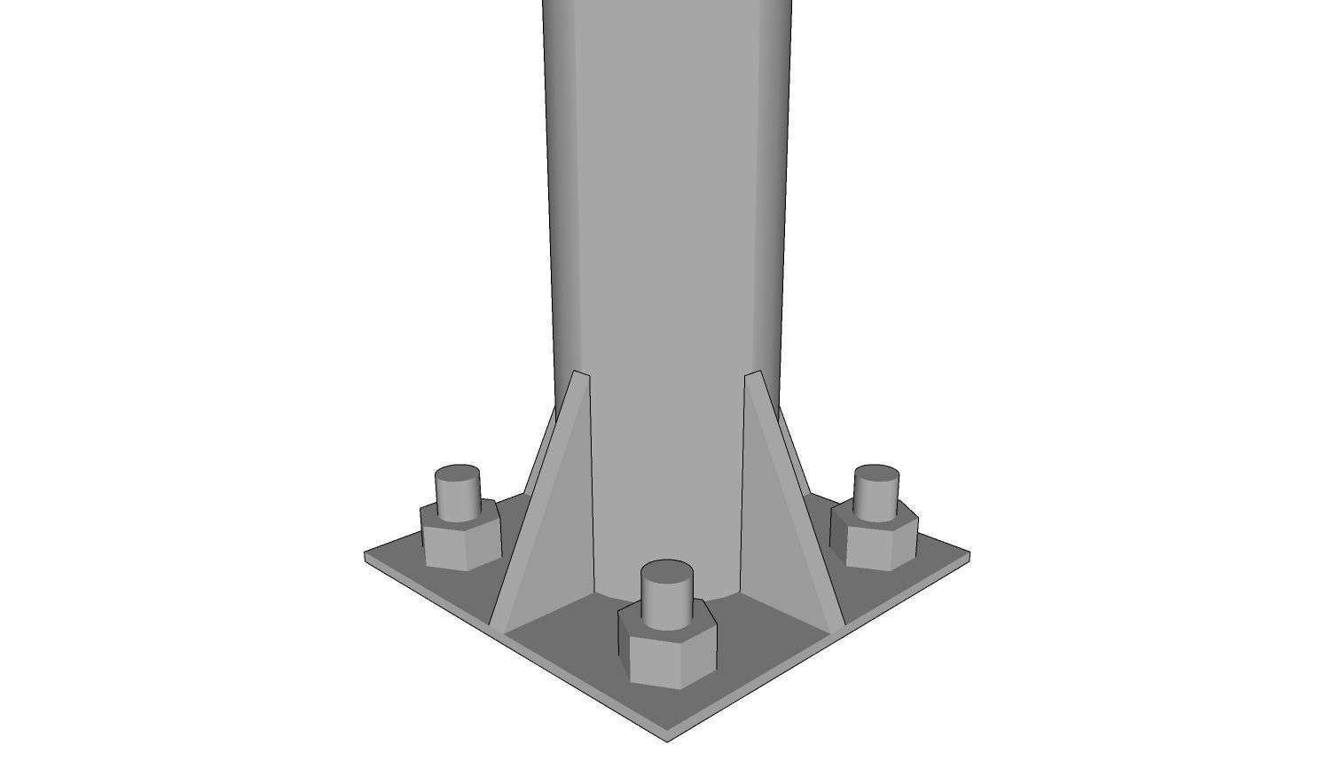 Lamp Post - Light Pole - Light Post - Street Light 32 3D model_5