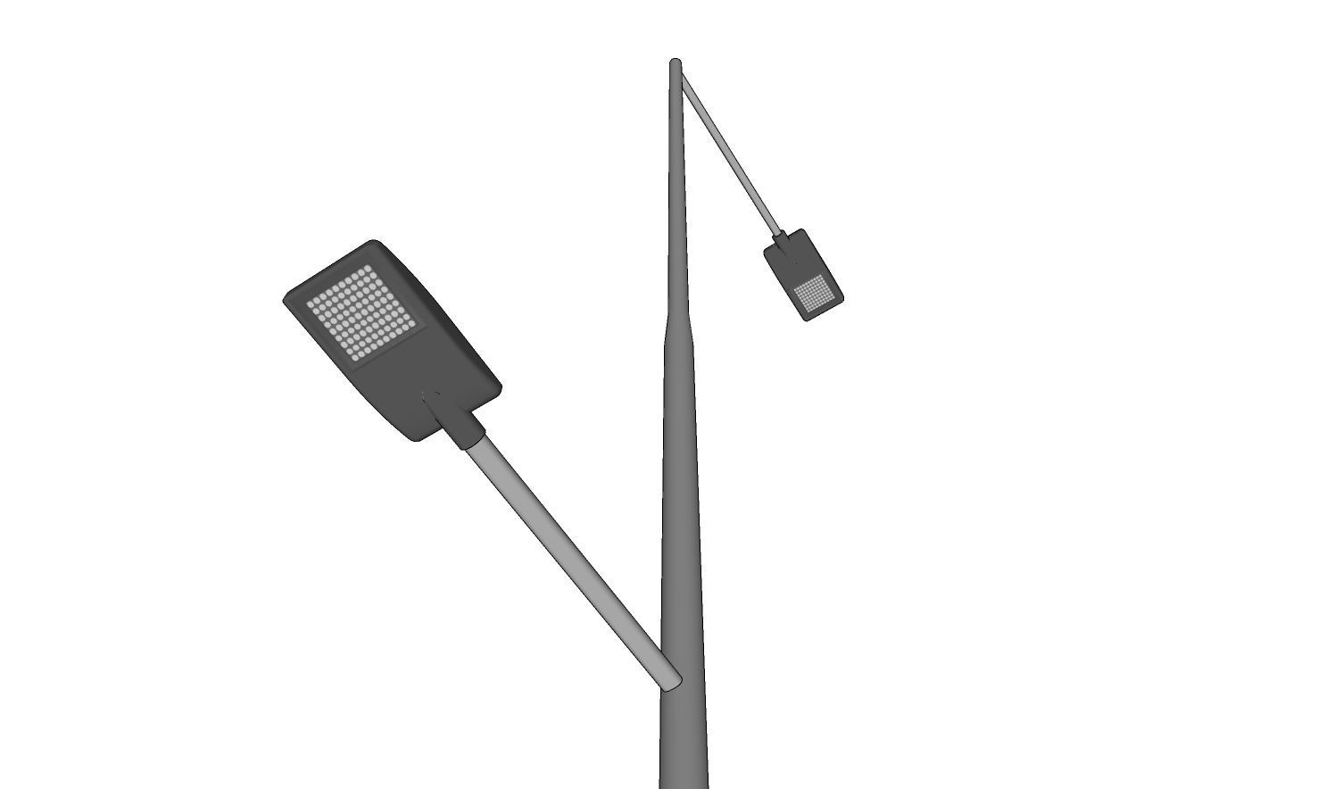 Lamp Post - Light Pole - Light Post - Street Light 32 3D model_8