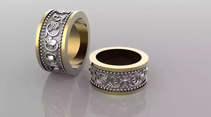 Marrige rings 3D print model