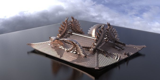 Emperor Japanese Roof 3D model