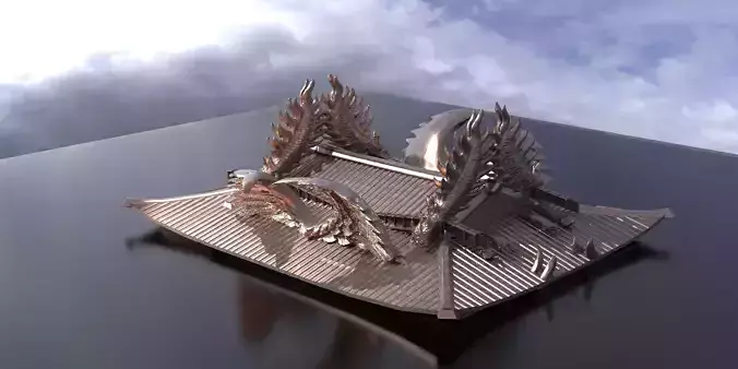 Emperor Japanese Roof 3D model
