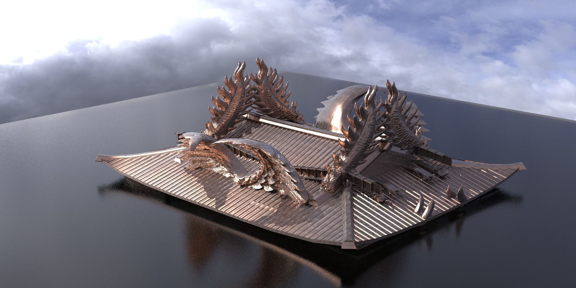 Emperor Japanese Roof 3D model_1