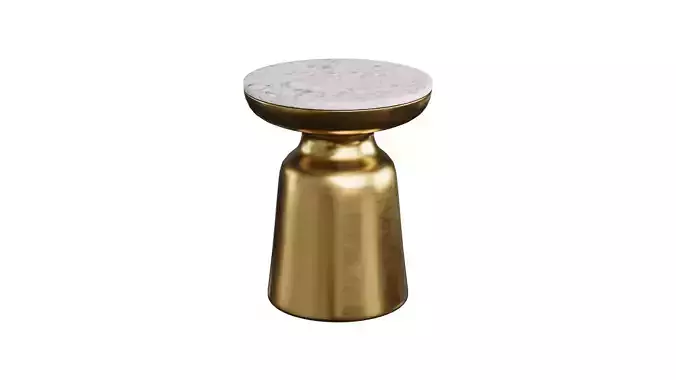 Coffee Table Brass Marble