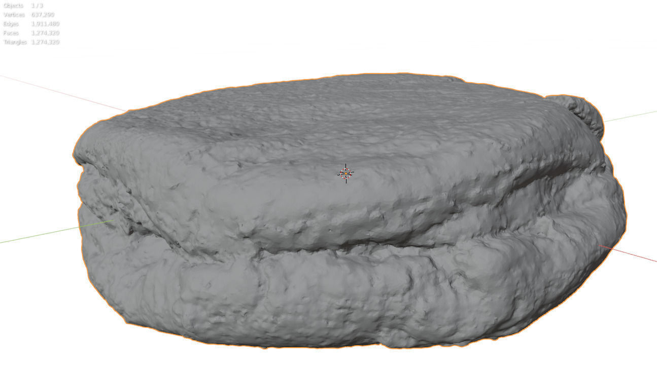 Photorealistic English Muffin - 5 LODs Free low-poly 3D model_12
