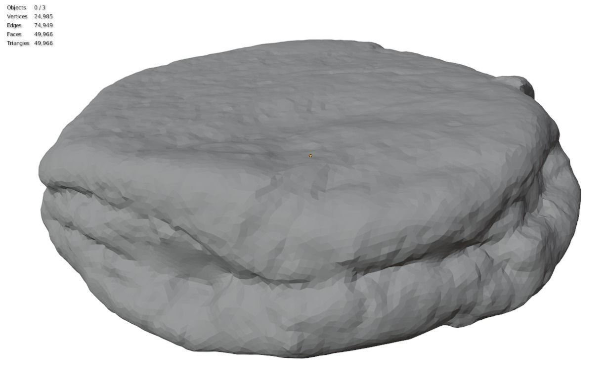 Photorealistic English Muffin - 5 LODs Free low-poly 3D model_11