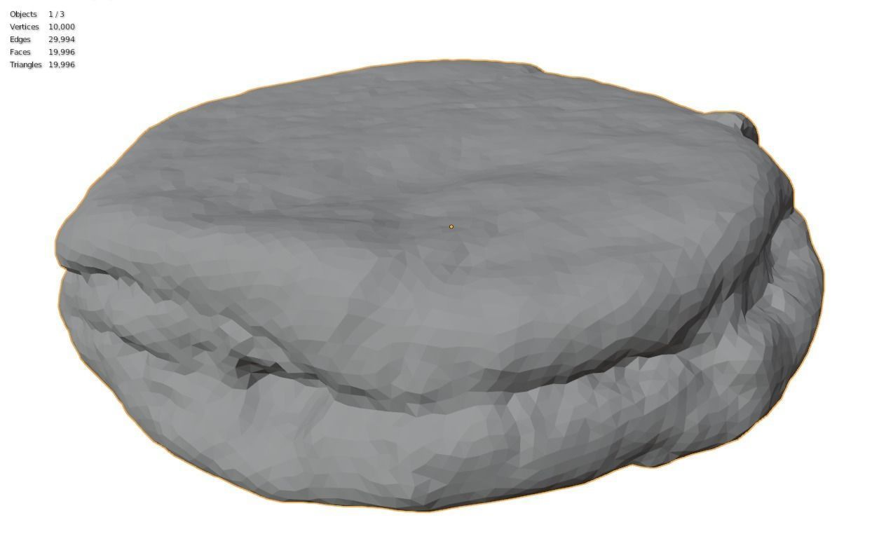 Photorealistic English Muffin - 5 LODs Free low-poly 3D model_10