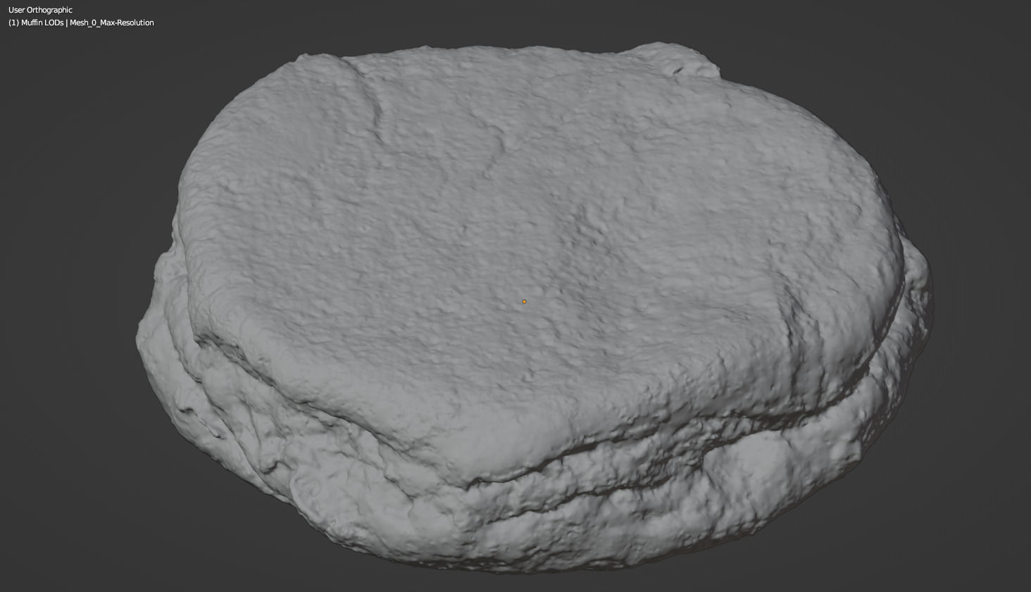 Photorealistic English Muffin - 5 LODs Free low-poly 3D model_7