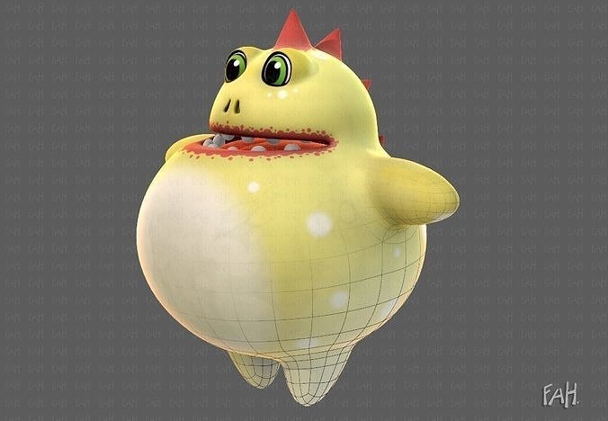 Monster V02 Low-poly 3D model