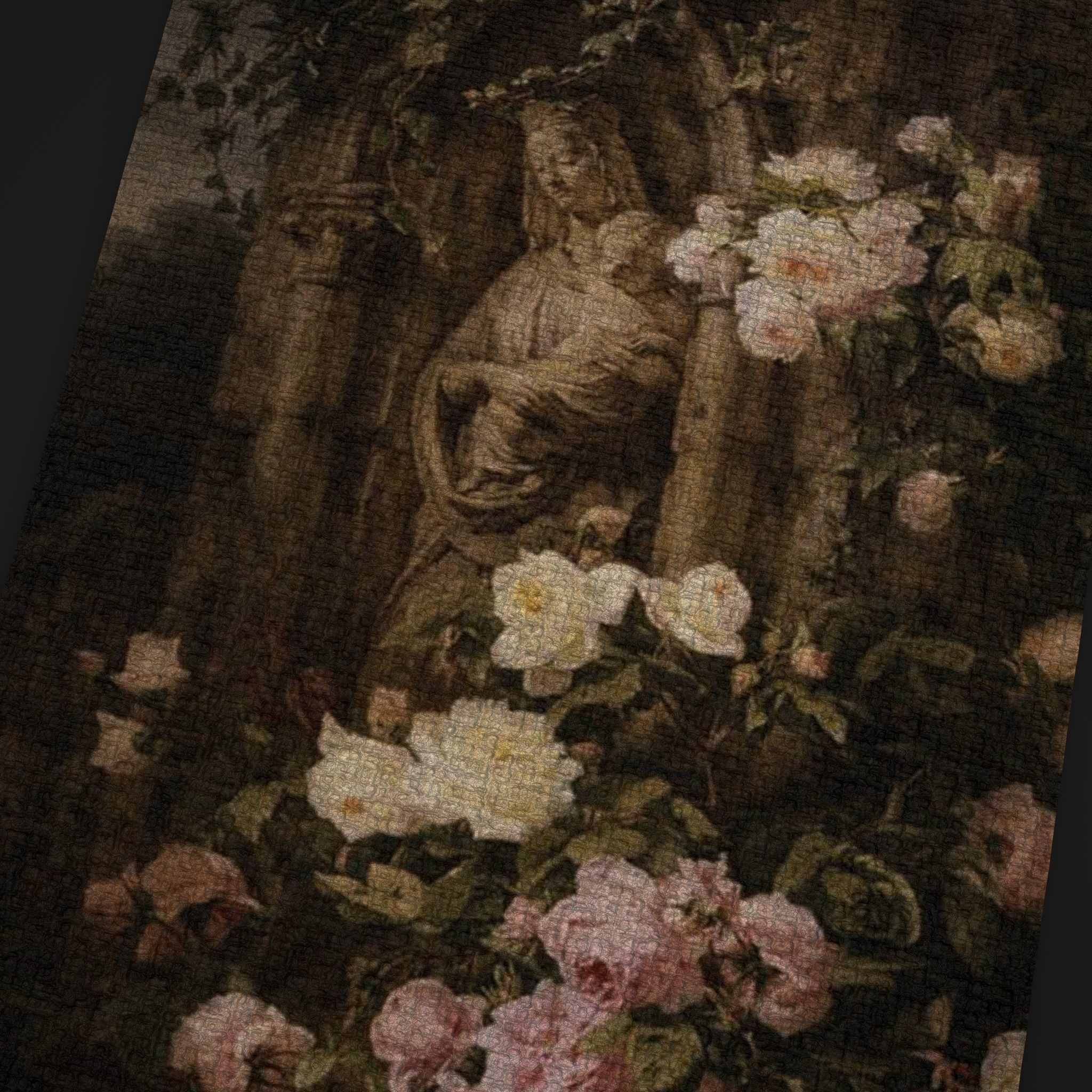 La Madone aux Roses Tapestry Low-poly 3D model_11