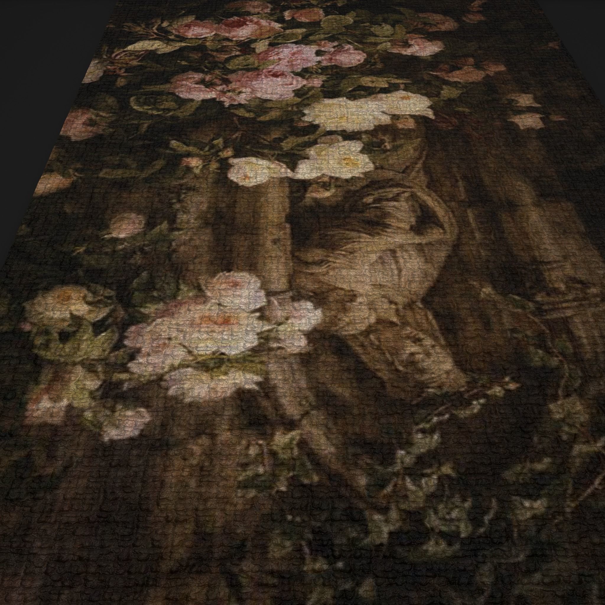 La Madone aux Roses Tapestry Low-poly 3D model_10