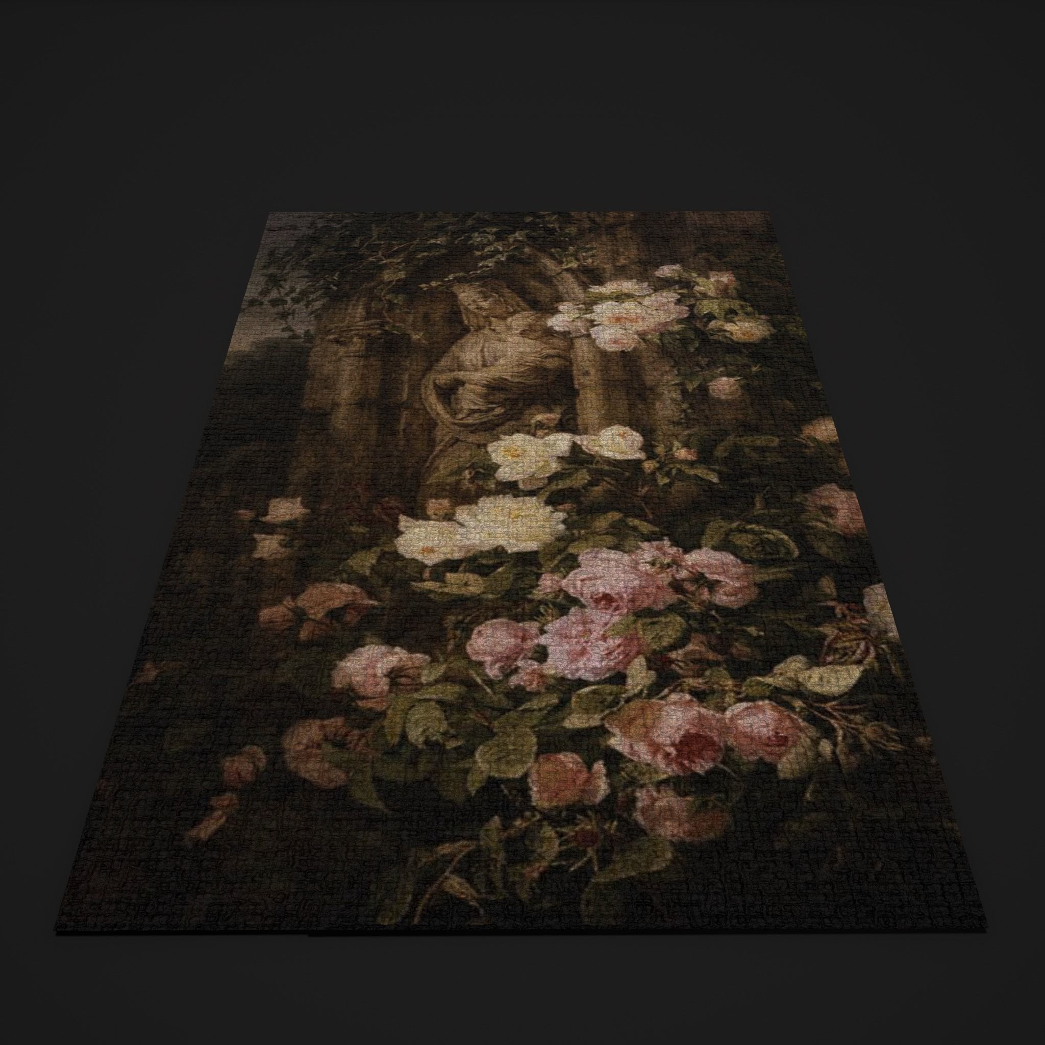 La Madone aux Roses Tapestry Low-poly 3D model_8