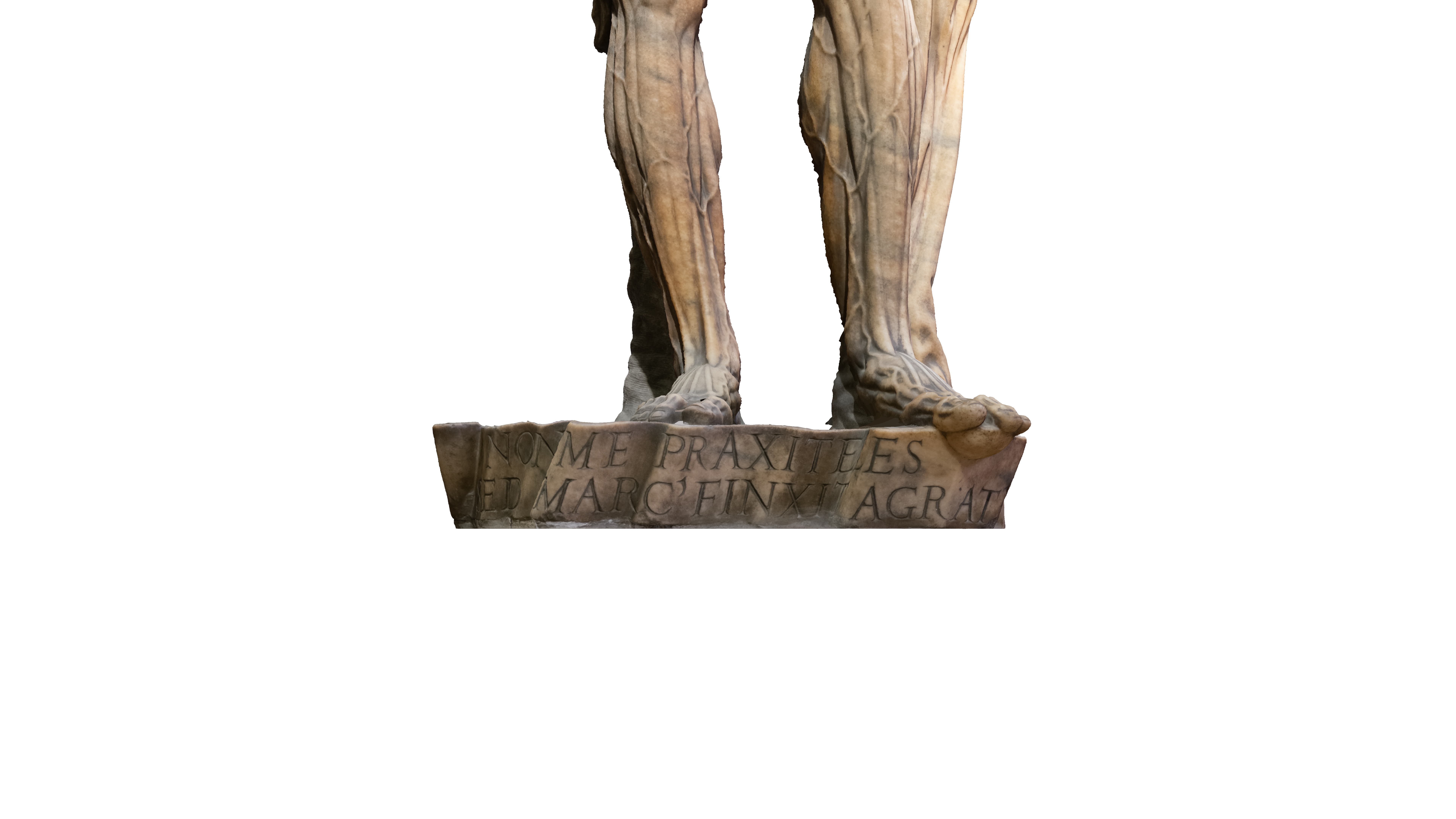 Statue of Saint Bartholomew flayed Low-poly 3D model_7