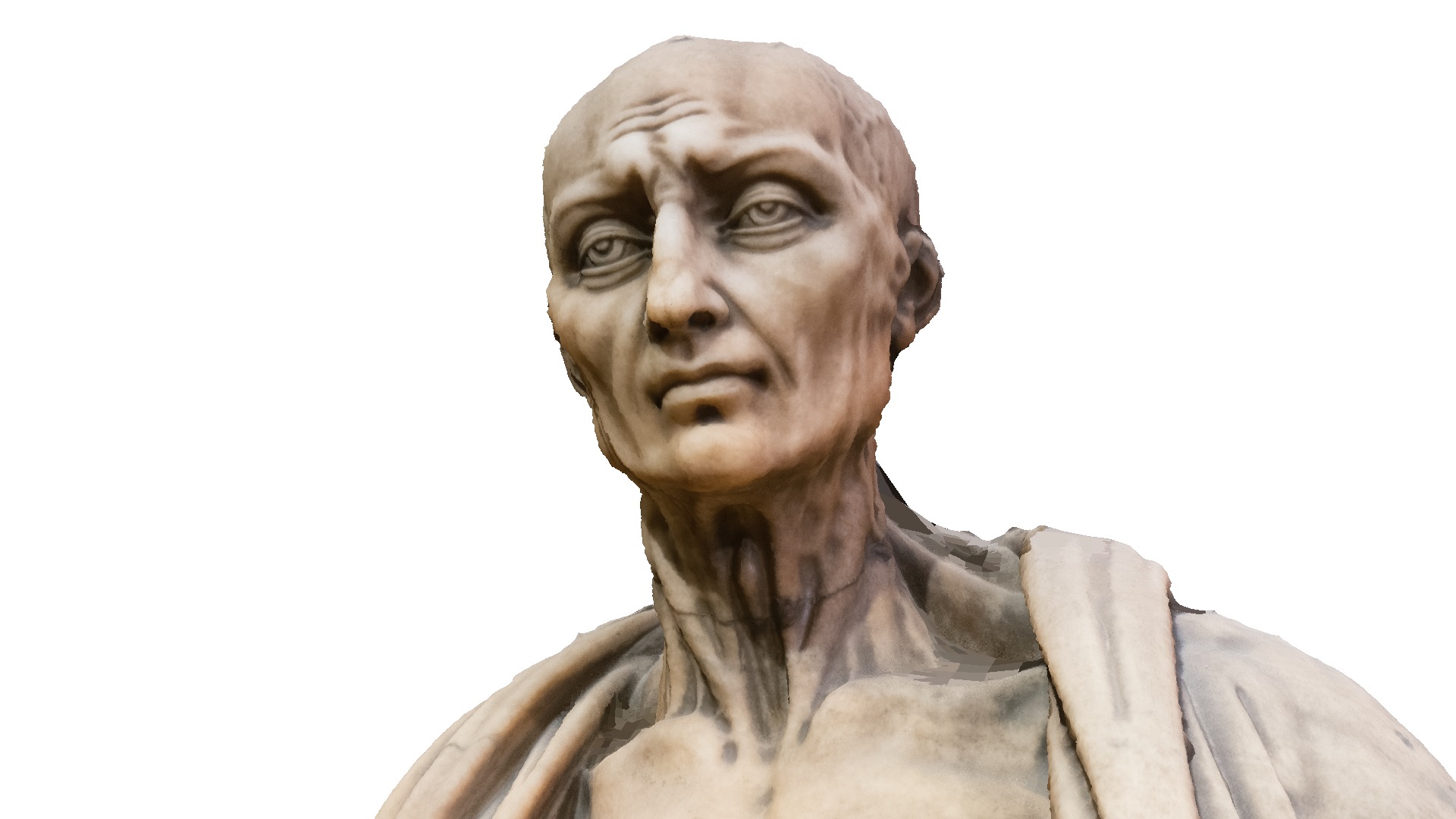 Statue of Saint Bartholomew flayed Low-poly 3D model_2