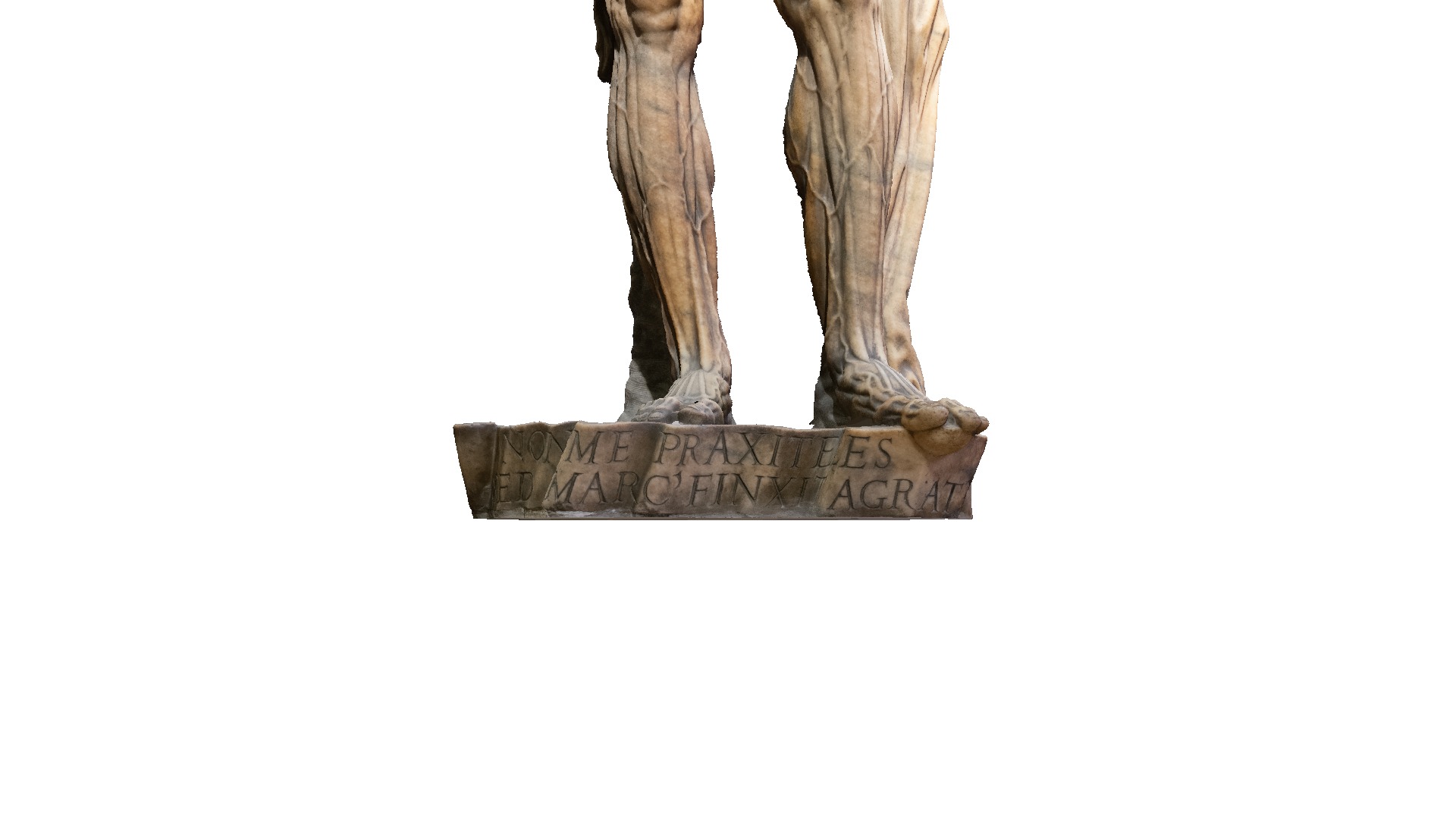 Statue of Saint Bartholomew flayed Low-poly 3D model_8