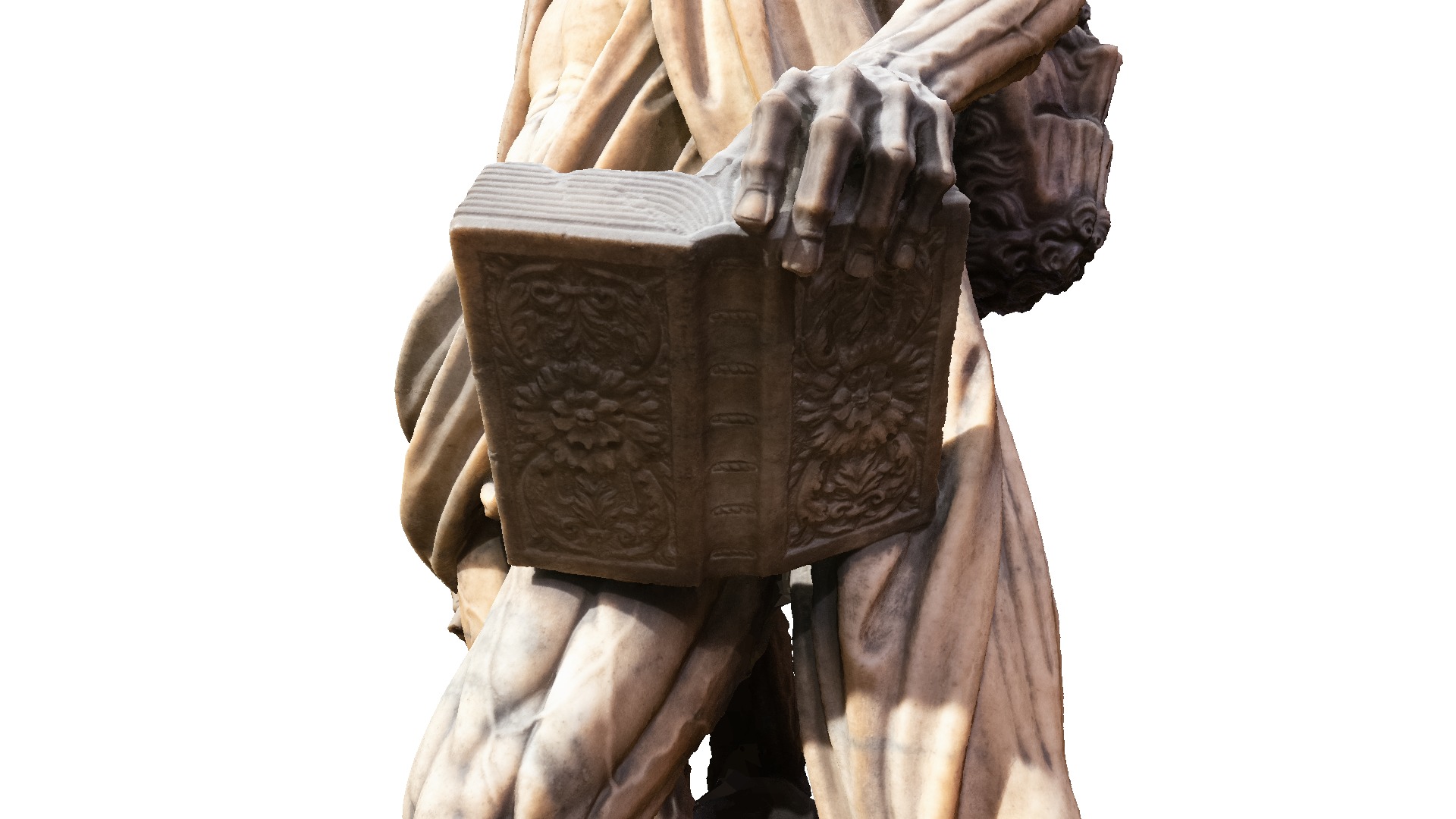 Statue of Saint Bartholomew flayed Low-poly 3D model_6