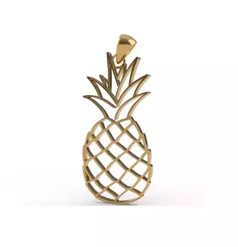 Pineapple pendant 3D print model