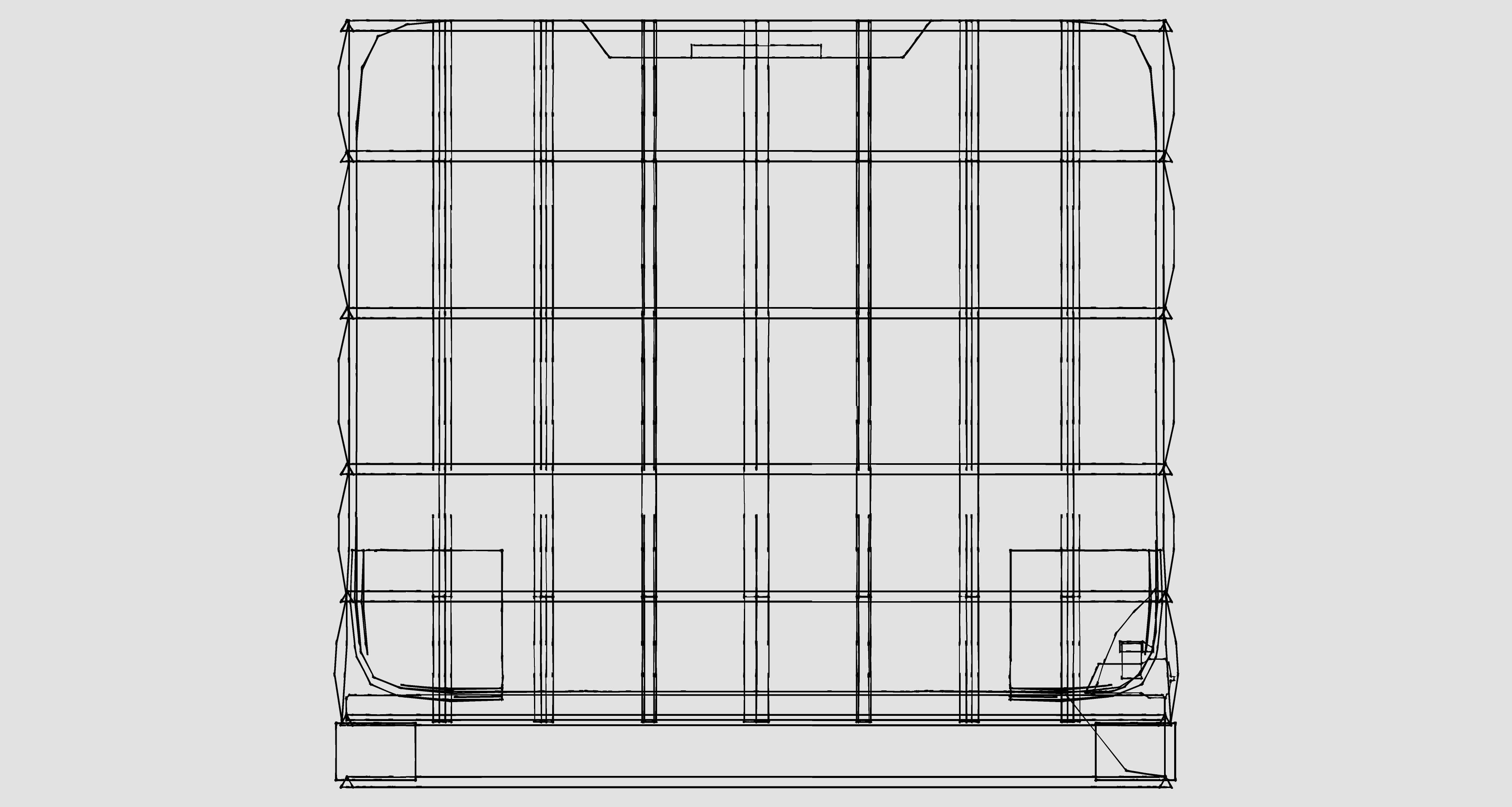 Plastic Tank Low-poly 3D model_5