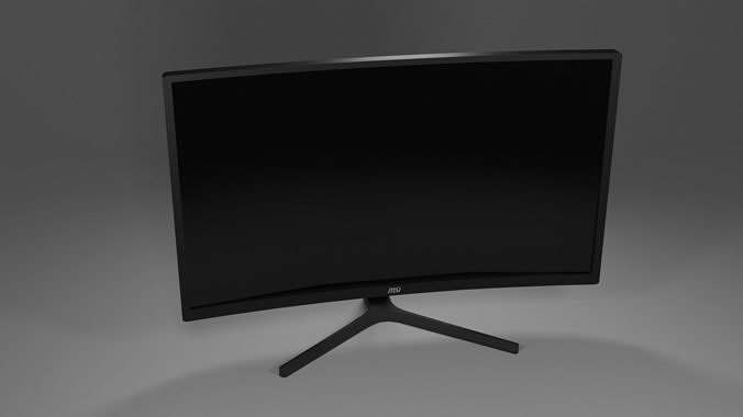 Monitor Curved MSI 3D model