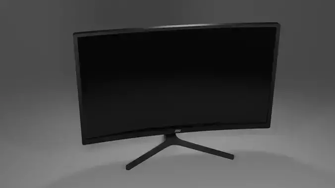 Monitor Curved MSI 3D model