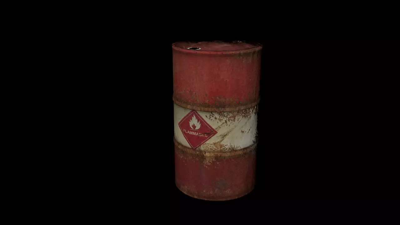oildrum barrel explosives Free 3D model_0