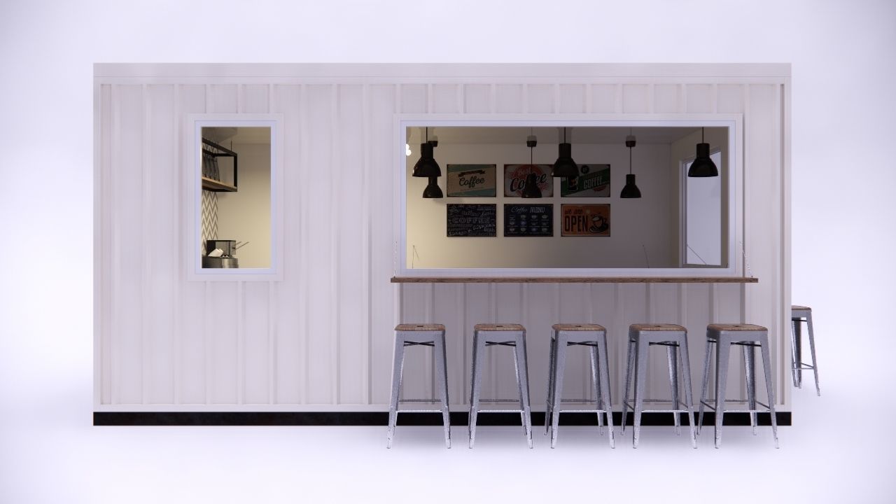 Custom Container Cafe 3D model_5