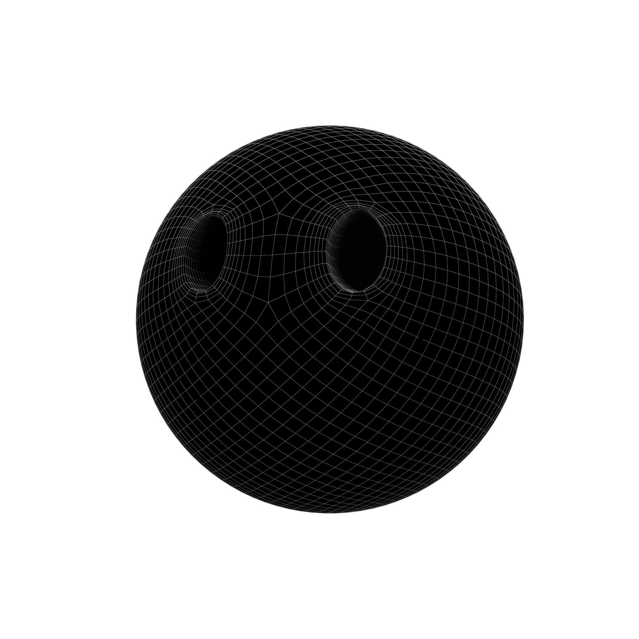 Face Without Mouth 02 Low-poly 3D model_4