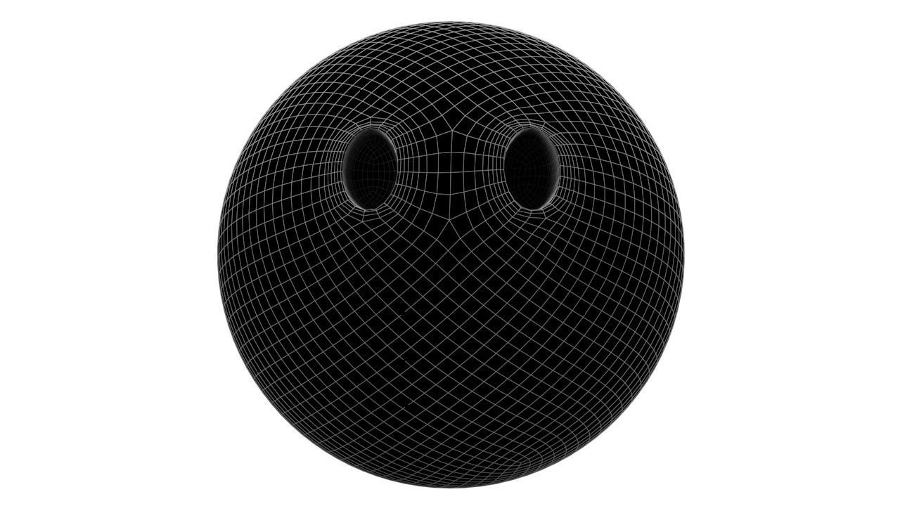 Face Without Mouth 02 Low-poly 3D model_6