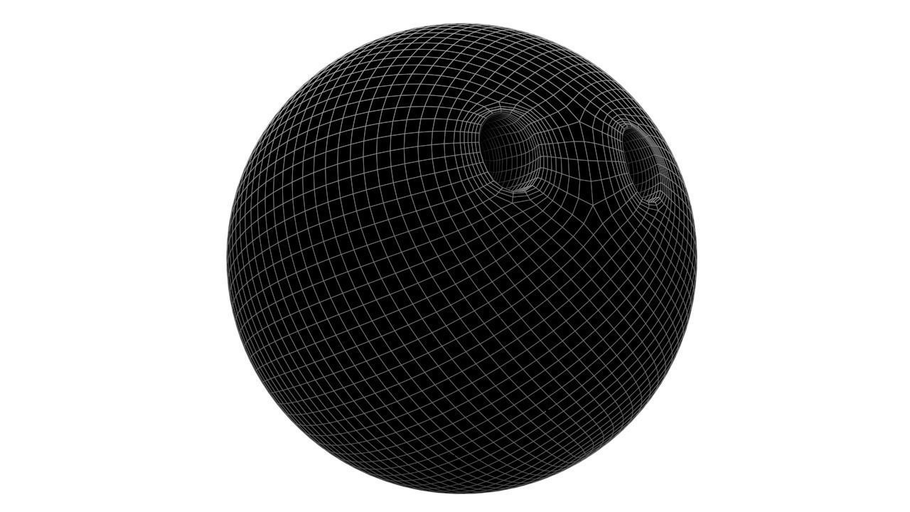 Face Without Mouth 02 Low-poly 3D model_7