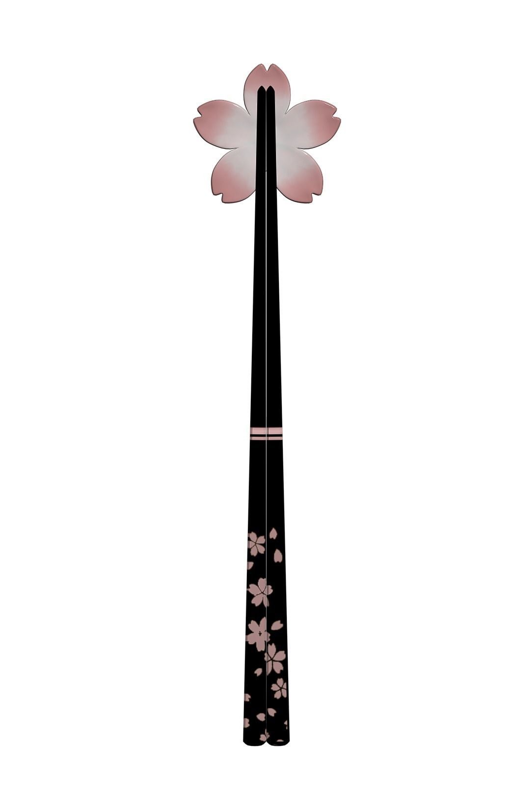 Sakura Chopstick with Chopstick Stand 3D model_2