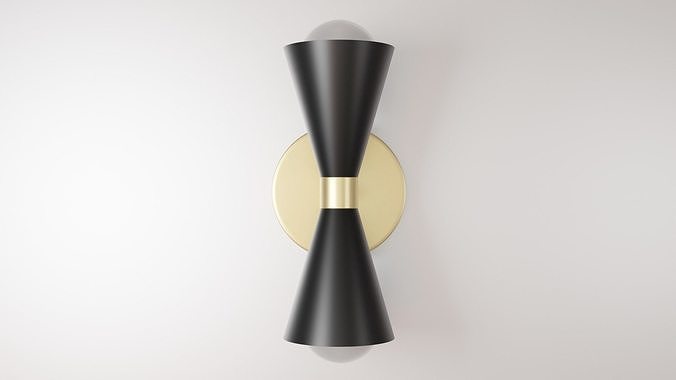 Geometric Fixture - Art Deco Sconce  - Modern Lighting 3D model