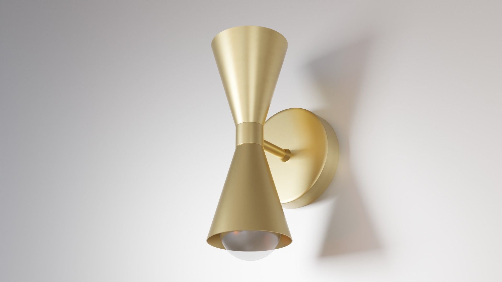 Geometric Fixture - Art Deco Sconce  - Modern Lighting 3D model_4