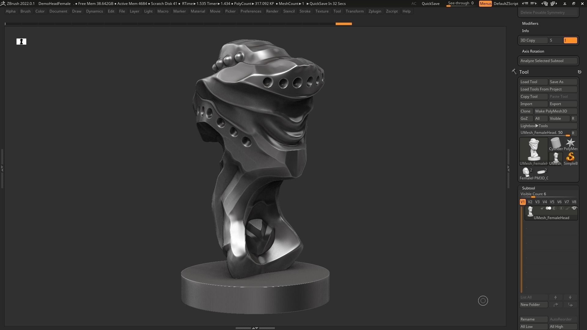 Modern Abstract Decorative sculpture 3d print model 125 3D print model_6